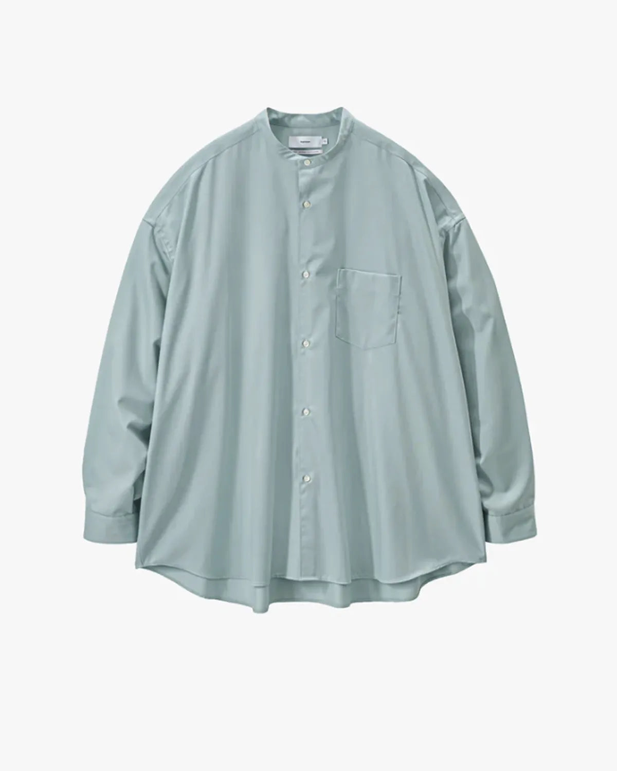 Graphpaper / Extra Fine Wool L/S Oversized Band Collar Shirt (GM261-50466)