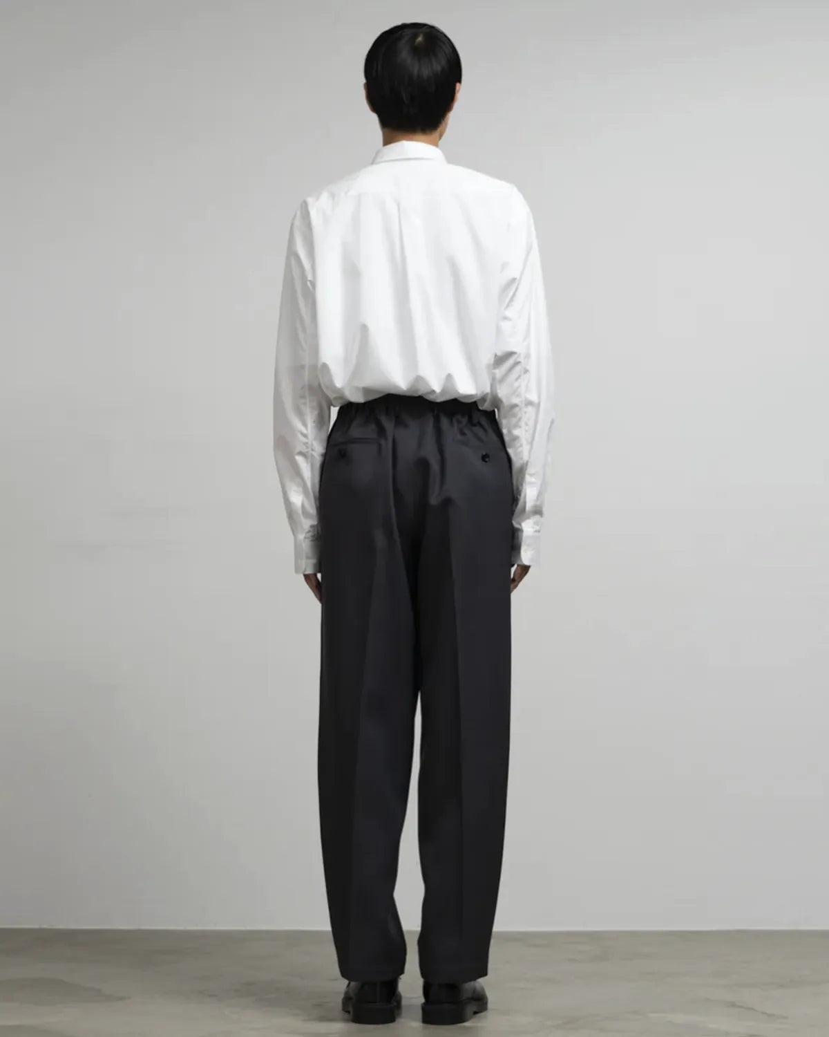 Graphpaper / Scale Off Wool Wide Tapered Slacks (GM261-40177B)