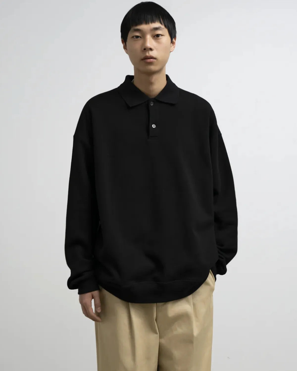 Graphpaper / AZUMA Terry Pullover Polo Sweat (GU261-70243B)