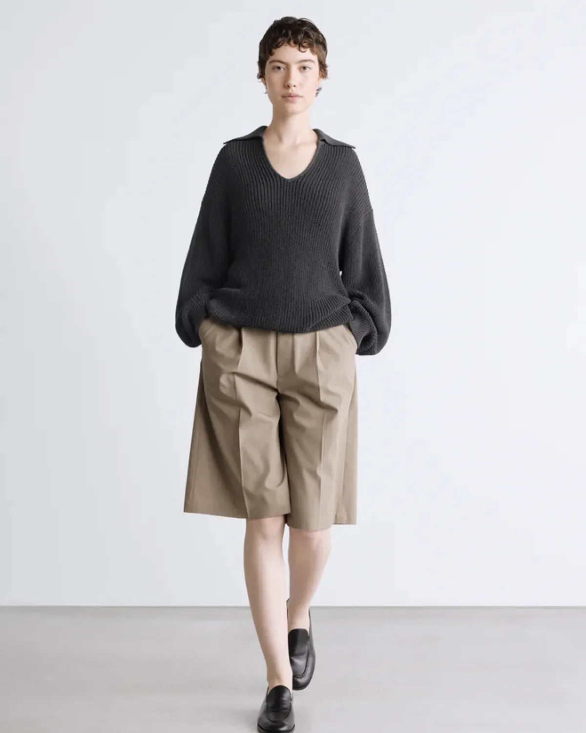 Graphpaper / Brushed Cotton Gabardine Shorts (GL261-40397)