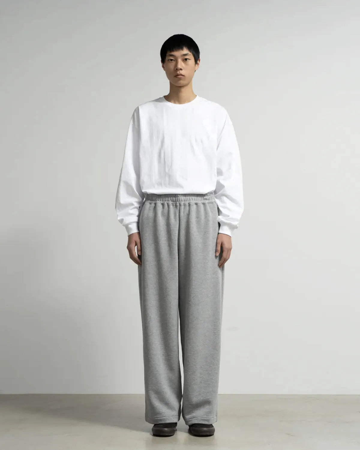 Graphpaper × LOOPWHEELER / LOOPWHEELER for Graphpaper Easy Wide Sweat Pants (GU261-70703B)