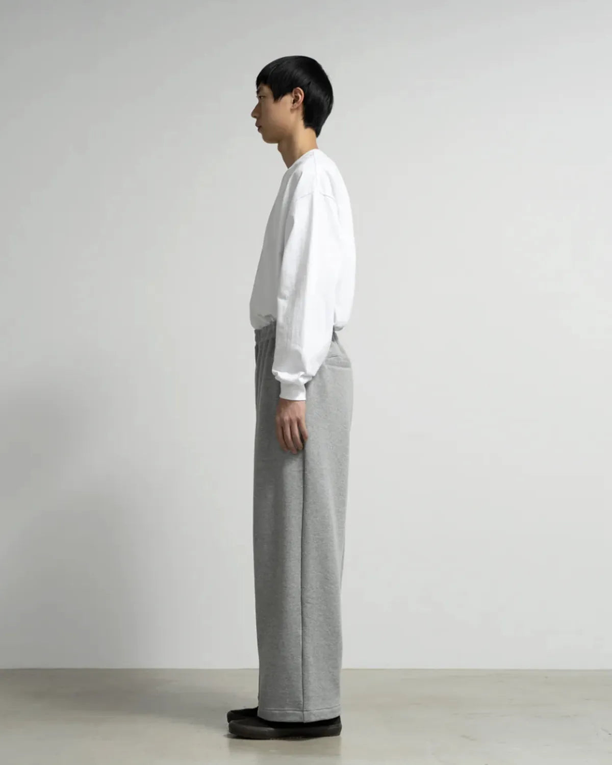 Graphpaper × LOOPWHEELER / LOOPWHEELER for Graphpaper Easy Wide Sweat Pants (GU261-70703B)