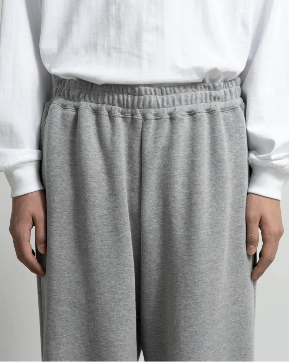 Graphpaper × LOOPWHEELER / LOOPWHEELER for Graphpaper Easy Wide Sweat Pants (GU261-70703B)