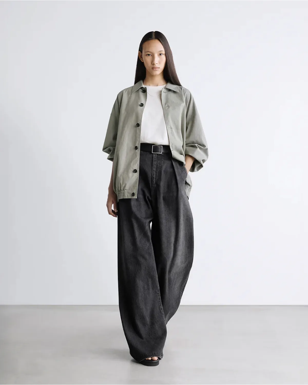 Graphpaper / Cotton Wool Poplin Oversized Blouson (GU261-30305)