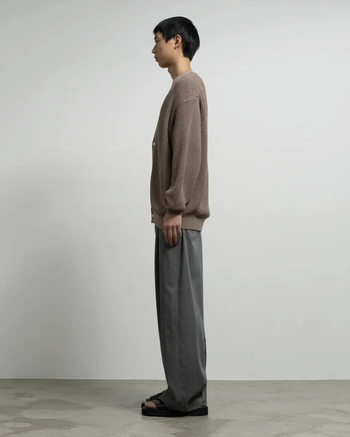 UNUSED 12G Damegecardigan グラフペーパー comoli トップス