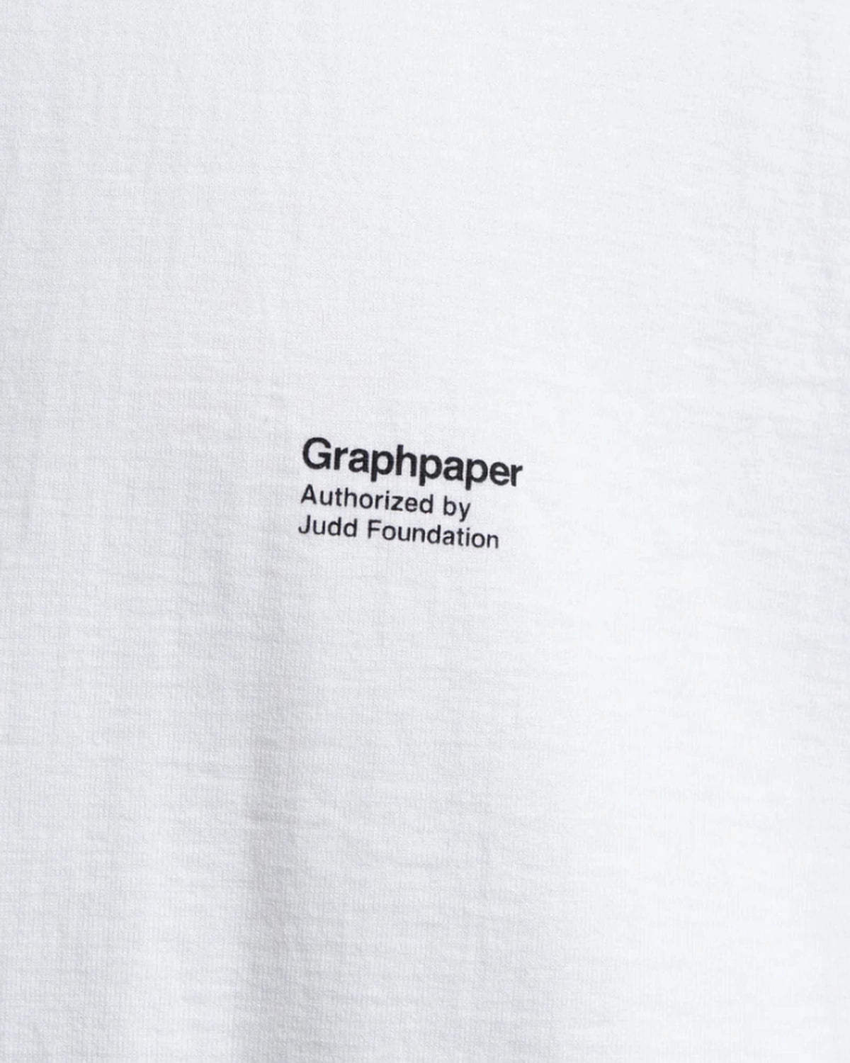 Graphpaper × JUDD Foundation / Donald Judd w/ GP L/S Crew Neck Tee (GU261-70776)
