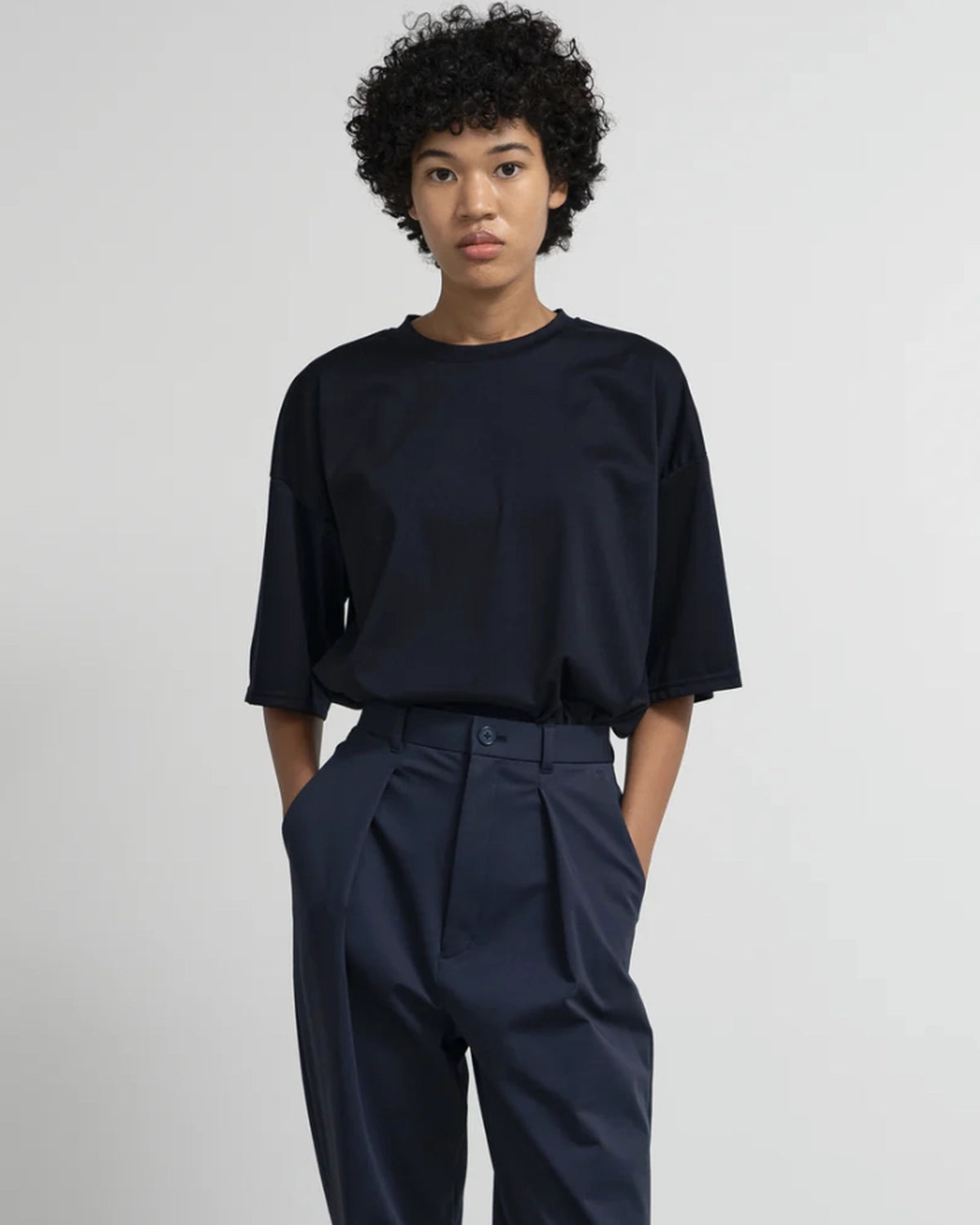 Graphpaper / Fine Smooth Crew Neck Tee (GL261-70092B)