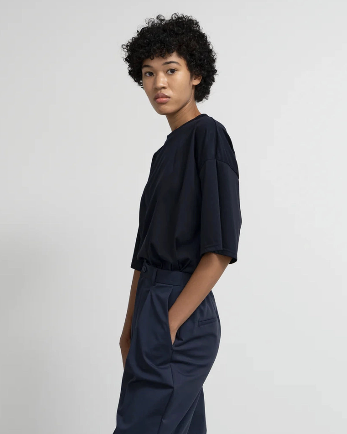 Graphpaper / Fine Smooth Crew Neck Tee (GL261-70092B)