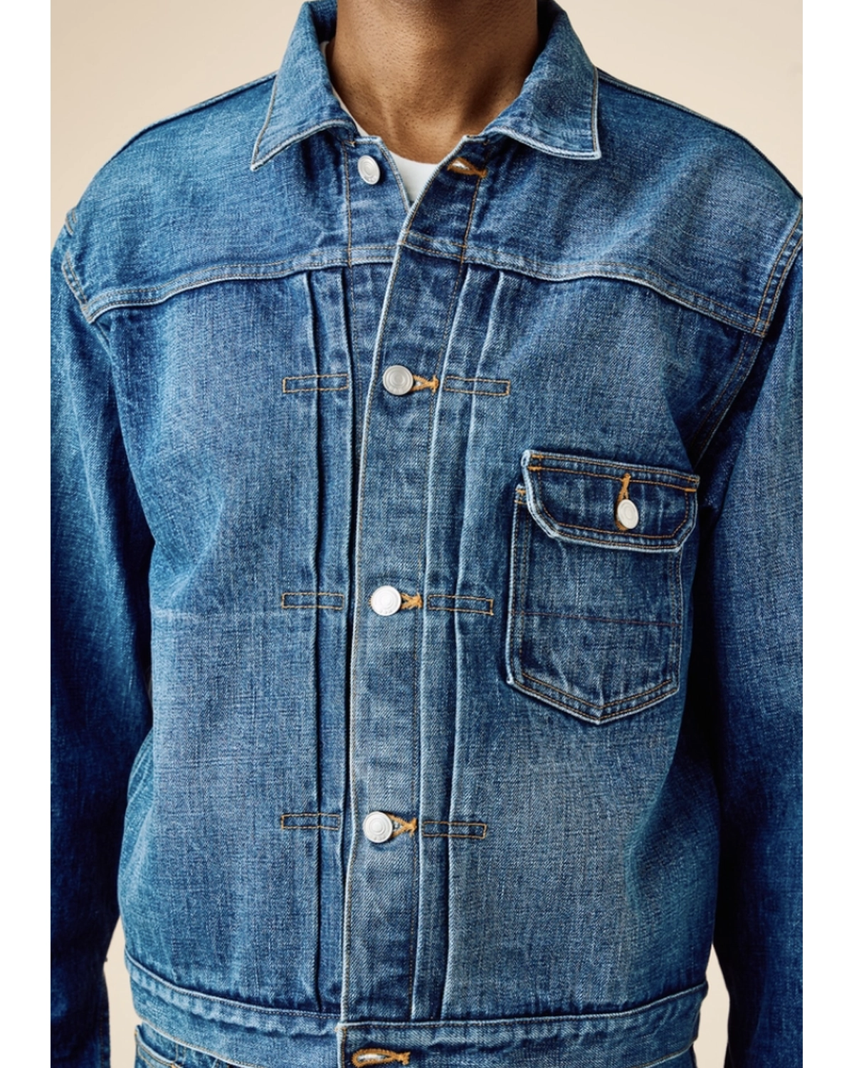 BEDWIN & THE HEARTBREAKERS / FADED DENIM JACKET "CASSIDY" (26SB5653)