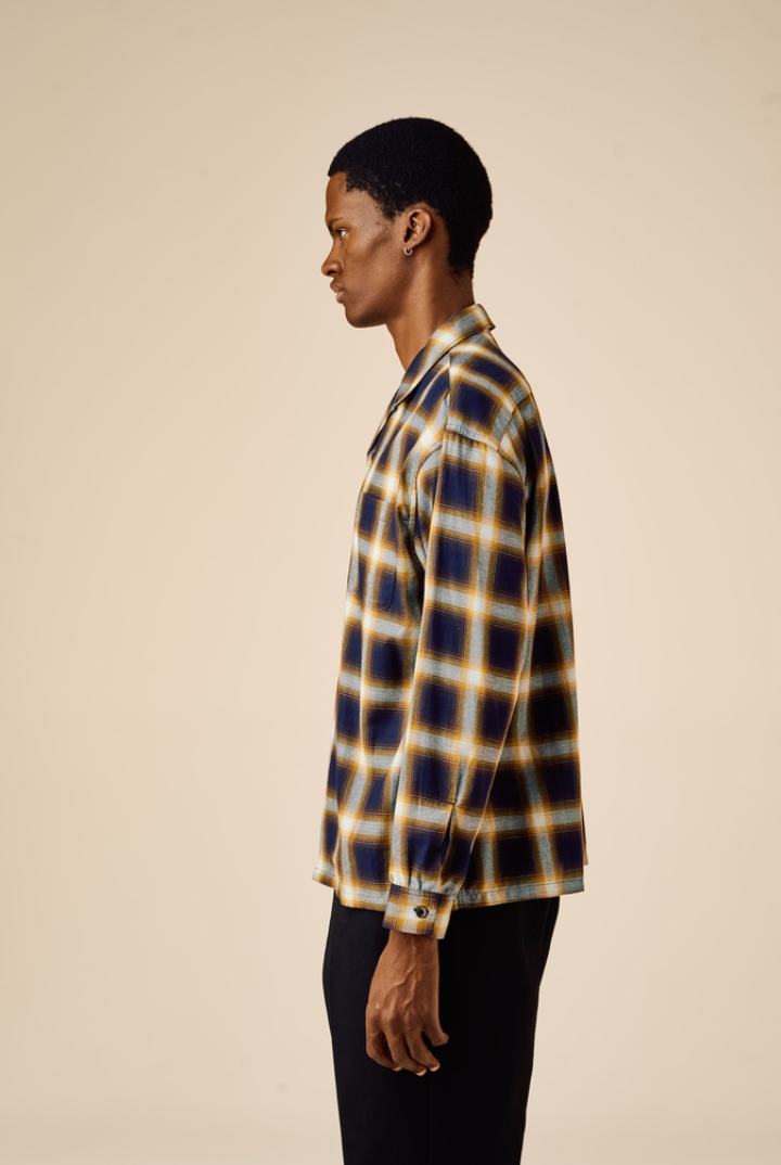 BEDWIN & THE HEARTBREAKERS / FIVE BROTER Ex. L/S CHECK SHIRT "VIN" (26SB1762)