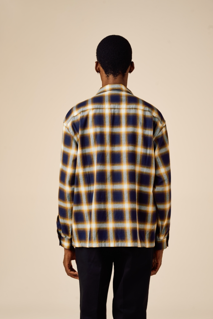 BEDWIN & THE HEARTBREAKERS / FIVE BROTER Ex. L/S CHECK SHIRT "VIN" (26SB1762)