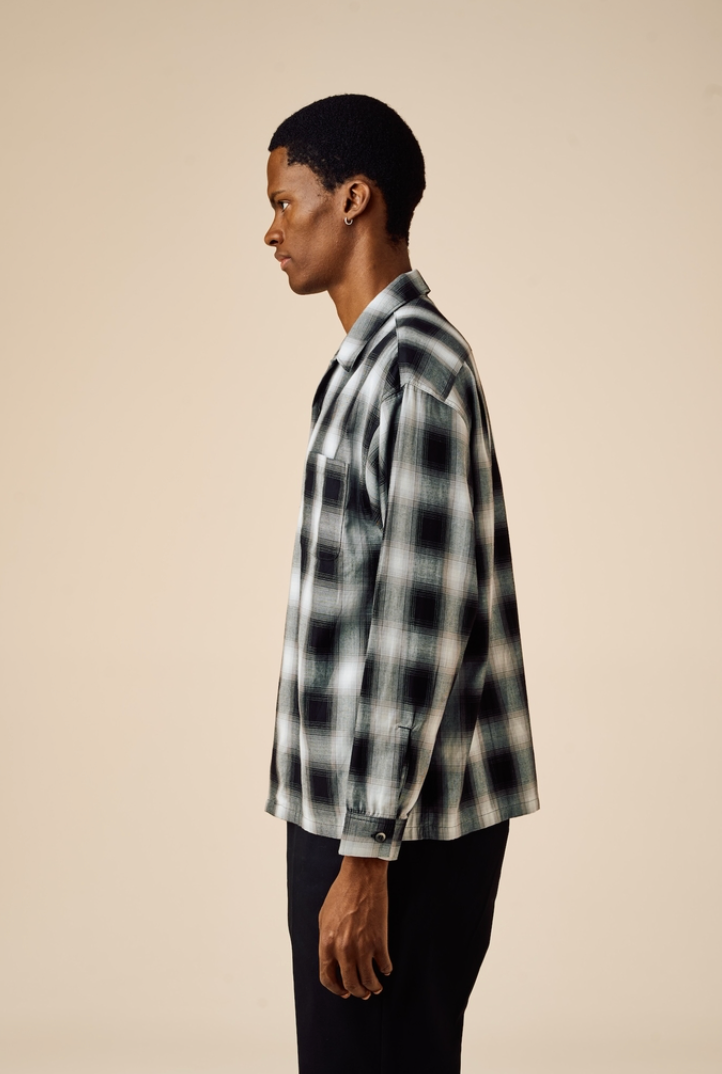 BEDWIN & THE HEARTBREAKERS / FIVE BROTER Ex. L/S CHECK SHIRT "VIN" (26SB1762)