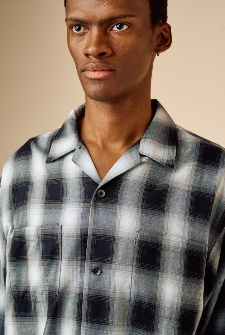 BEDWIN & THE HEARTBREAKERS / FIVE BROTER Ex. L/S CHECK SHIRT "VIN" (26SB1762)