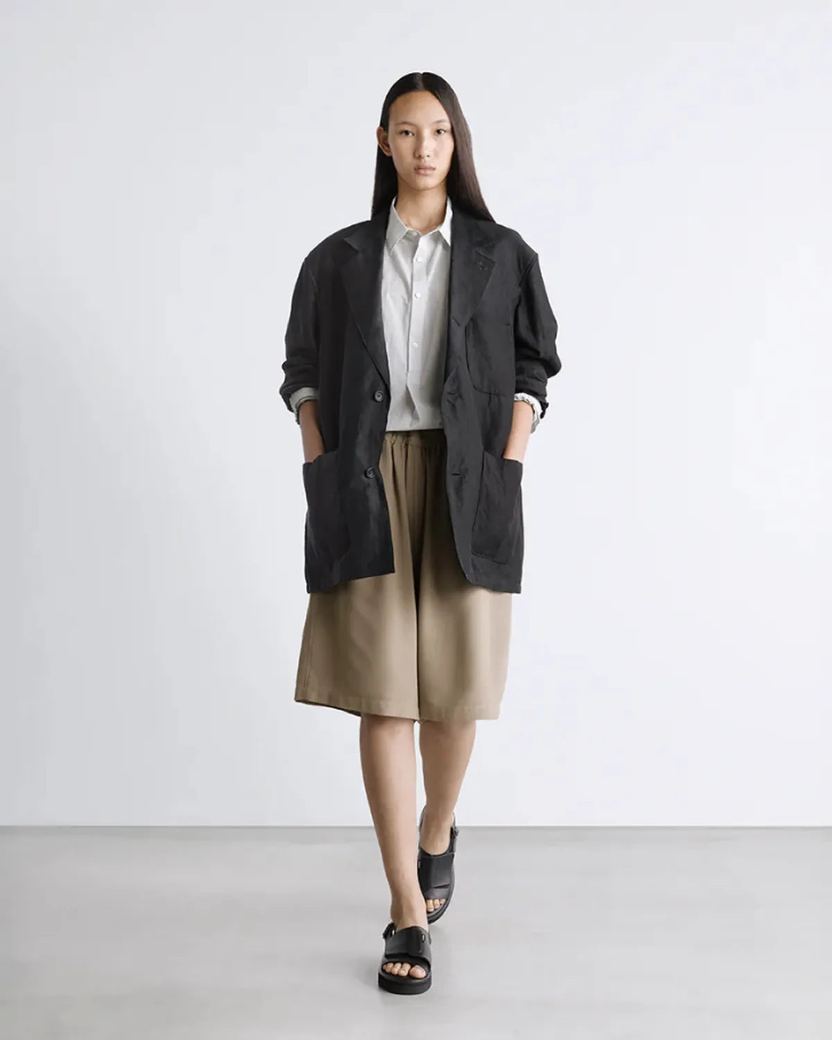 Graphpaper(グラフペーパー) / Linen Cupro Back Satin Work Jacket Graphpaper(グラフペーパー) / Linen Cupro Back Satin Work Jacket