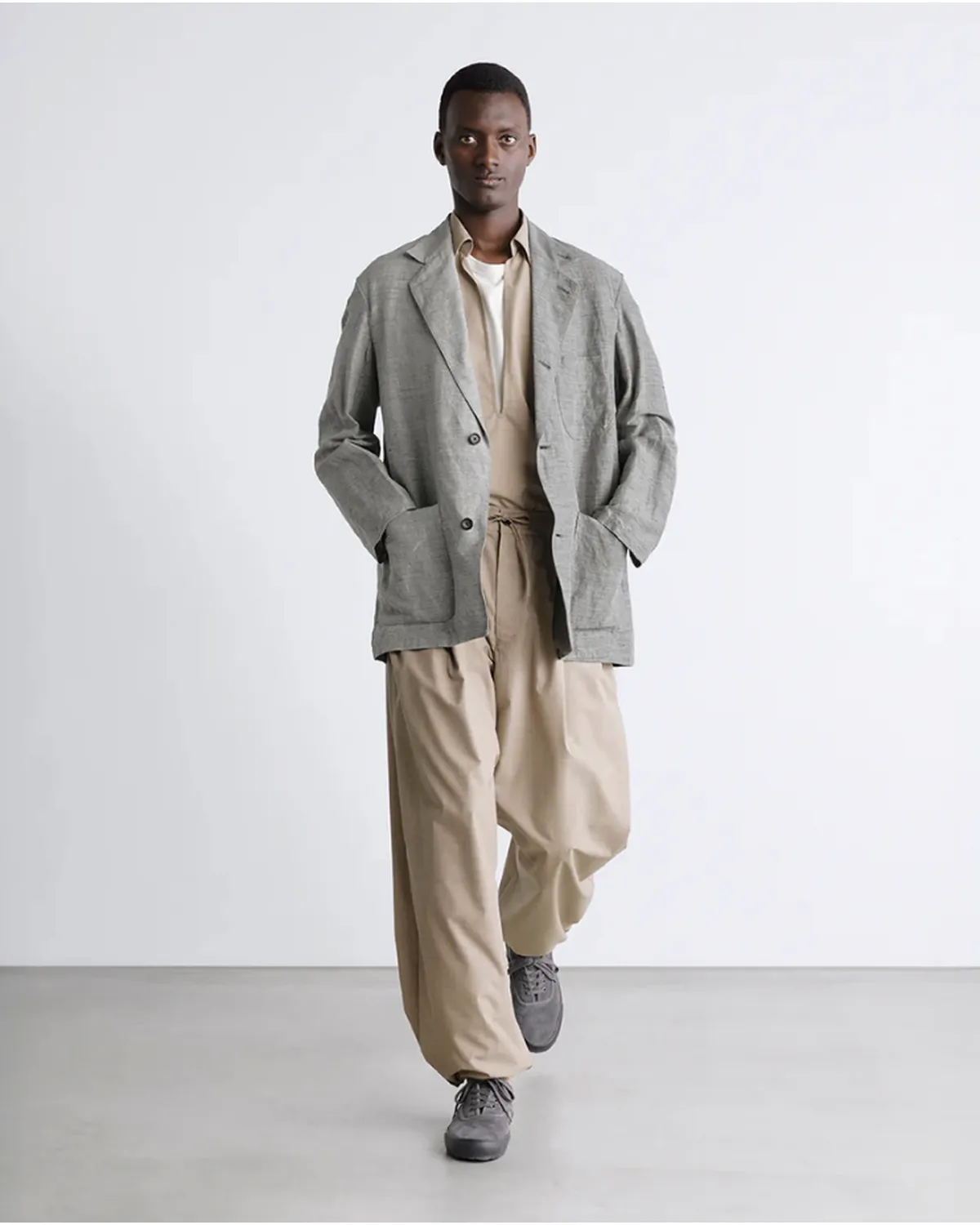 Graphpaper(グラフペーパー) / Linen Cupro Back Satin Work Jacket Graphpaper(グラフペーパー) / Linen Cupro Back Satin Work Jacket