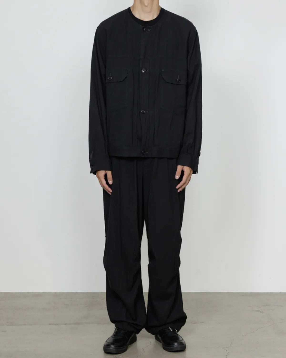 marka / NO COLLAR TRUCKER JACKET (M26A16BL01C)