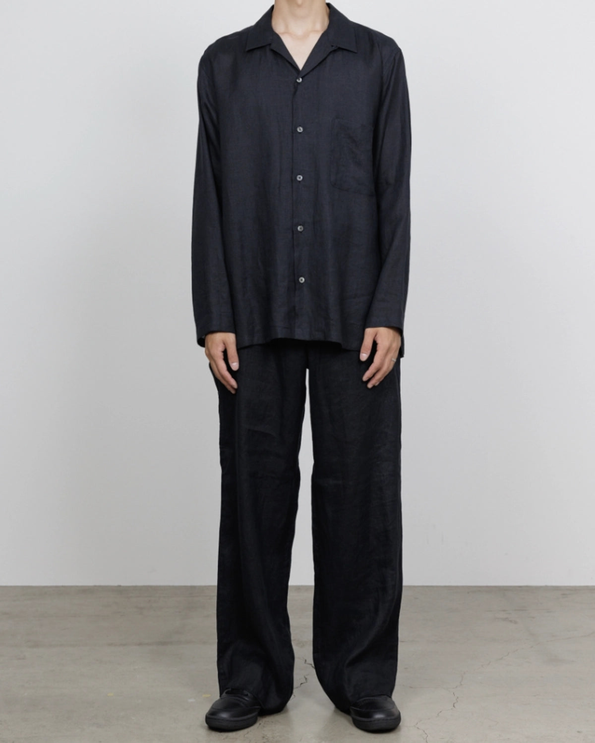 MARKAWARE / Hemp Shirting Comfort Fit Open Collar Shirt (A26A22SH02C)
