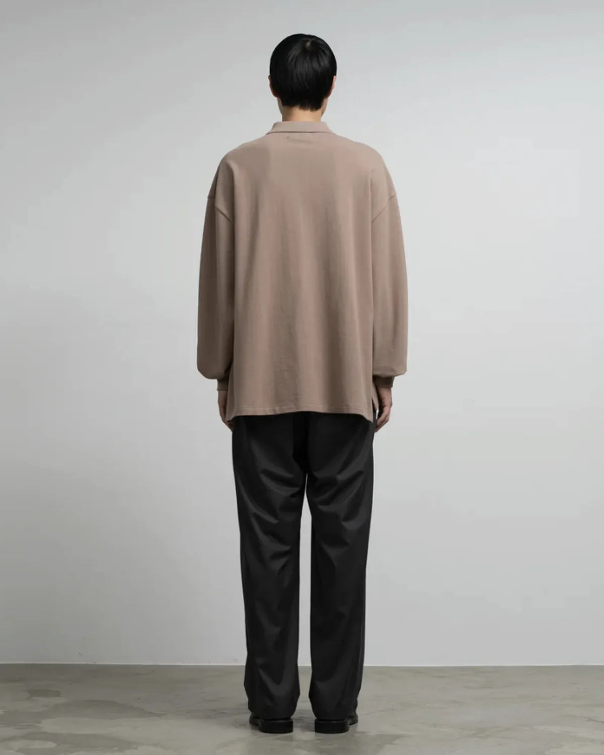 Graphpaper / Cotton Pique Jersey L/S Polo (GM261-70417)