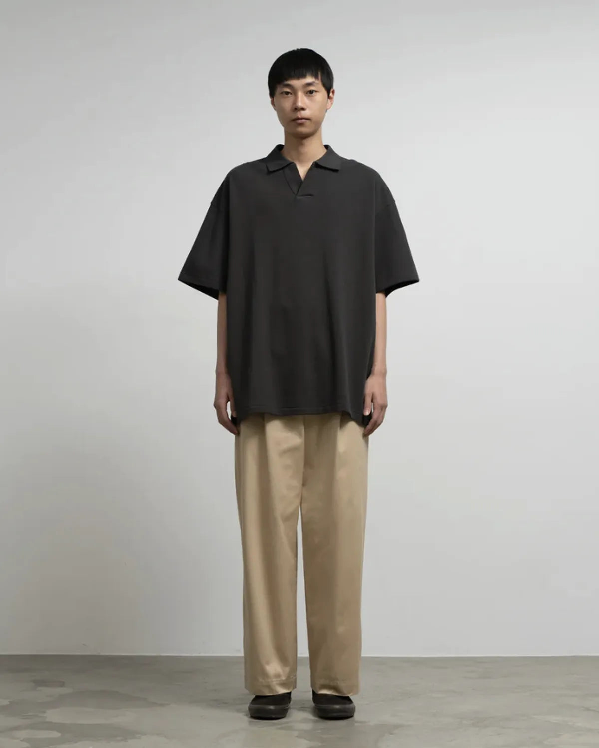 Graphpaper（グラフペーパー） / Cotton Pique Jersey S/S Skipper