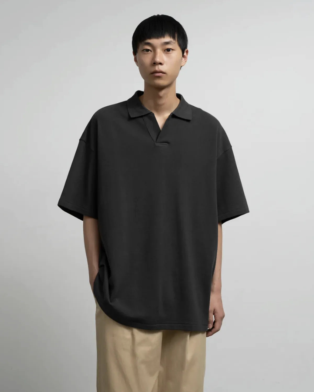 Graphpaper（グラフペーパー） / Cotton Pique Jersey S/S Skipper