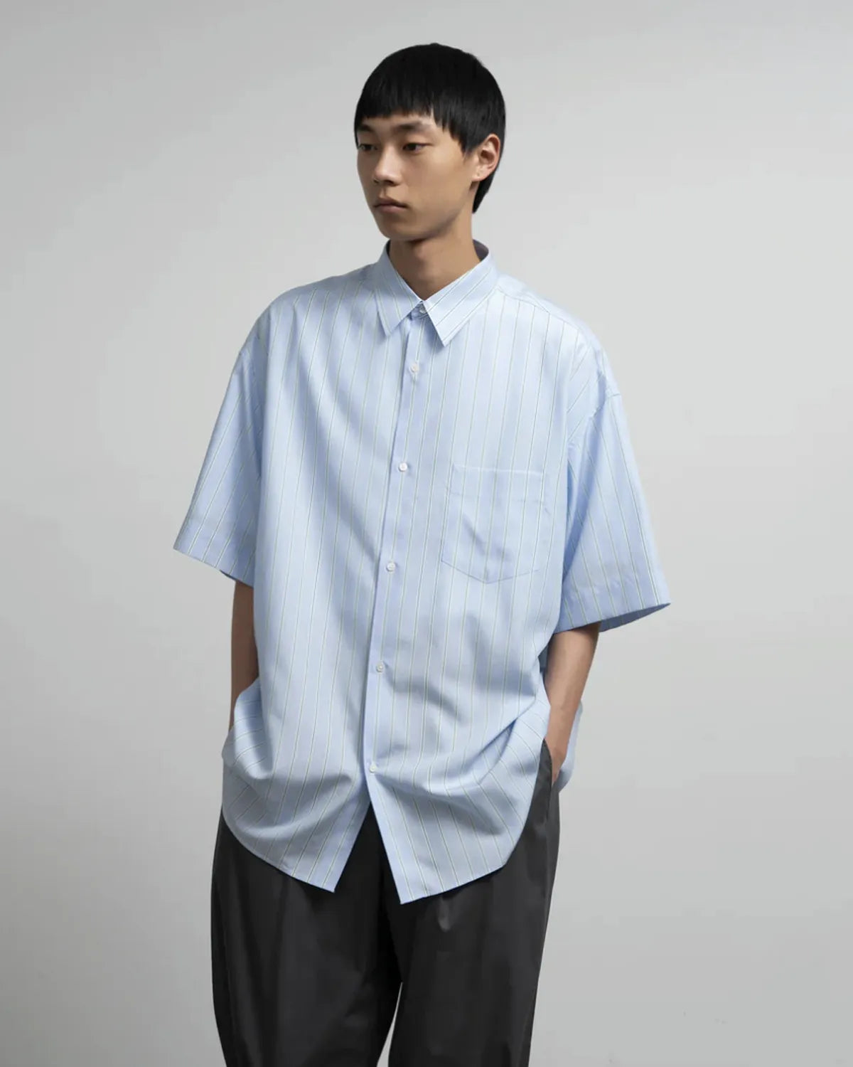 Graphpaper / SIDOGRAS S/S Oversized Regular Collar Shirt (GM262-50029)