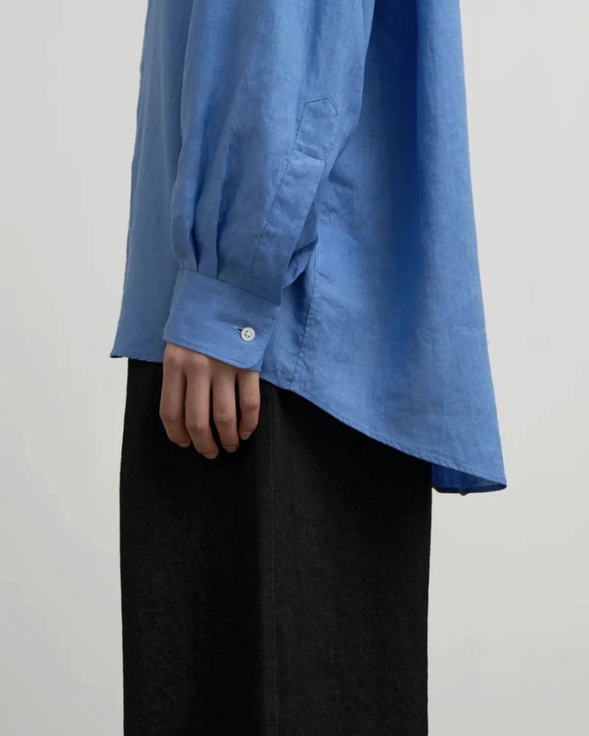 Graphpaper / Linen L/S Oversized Regular Collar Shirt (GL262-50043B)