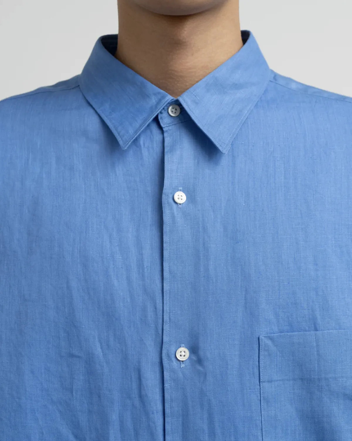 Graphpaper / Linen L/S Oversized Regular Collar Shirt (GM262-50039B)