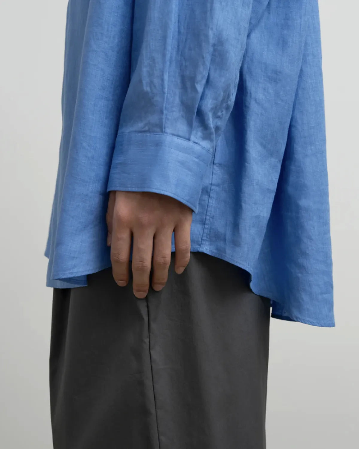 Graphpaper / Linen L/S Oversized Regular Collar Shirt (GM262-50039B)