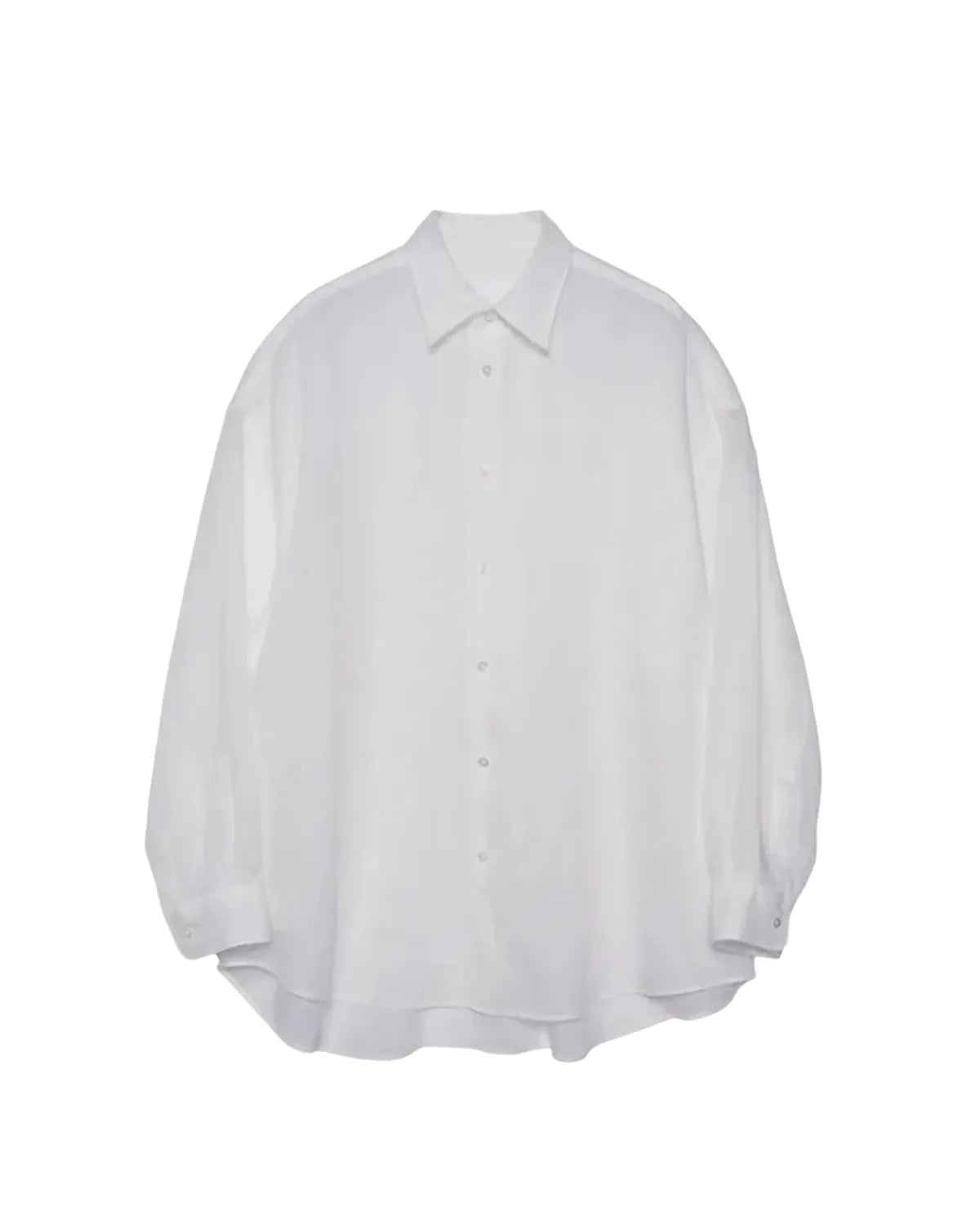 Graphpaper の Linen L/S Oversized Regular Collar Shirt (GL262-50043B)