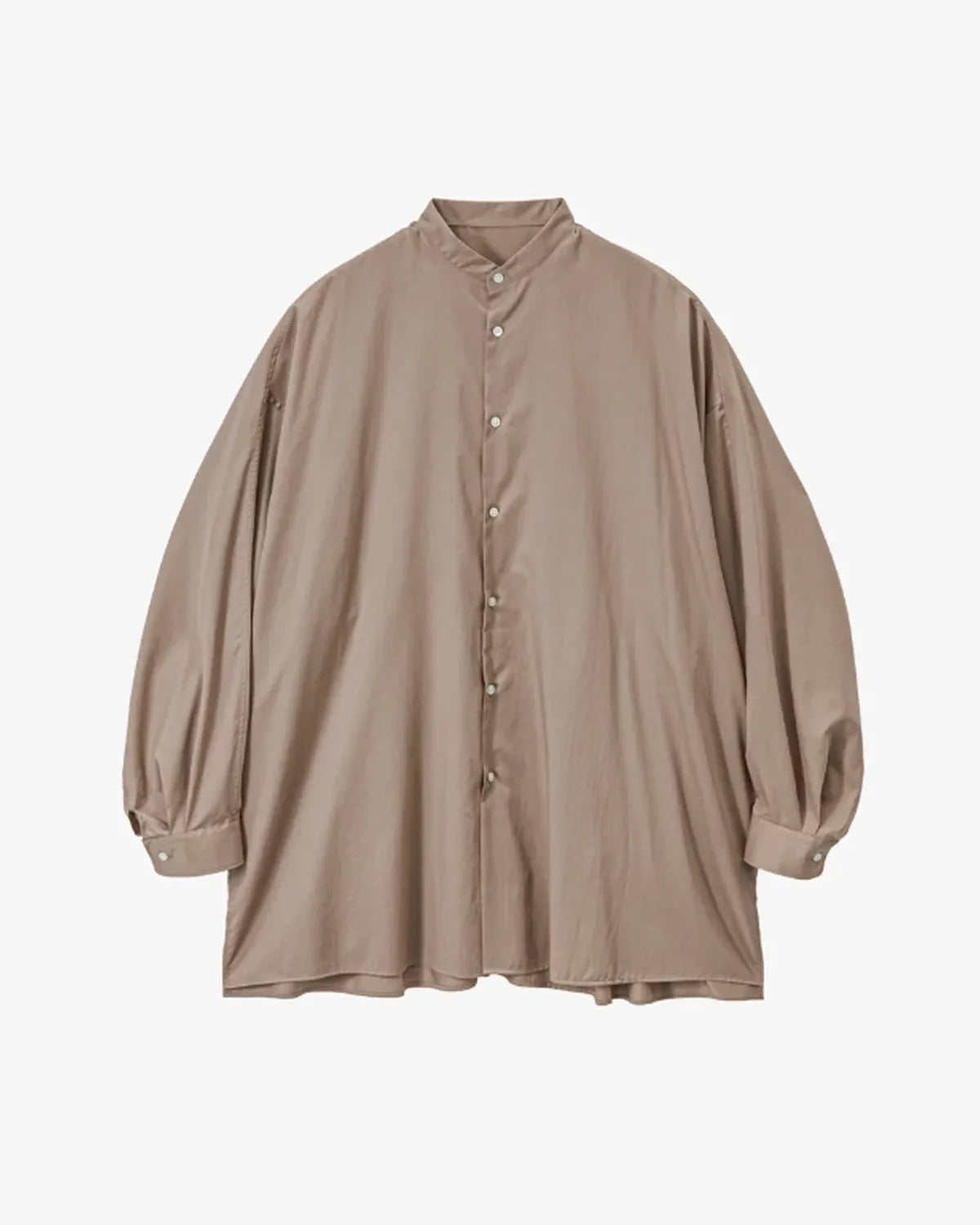 Graphpaper / Silicon Poplin Deep Slit Band Collar Shirt (GL261-50184)