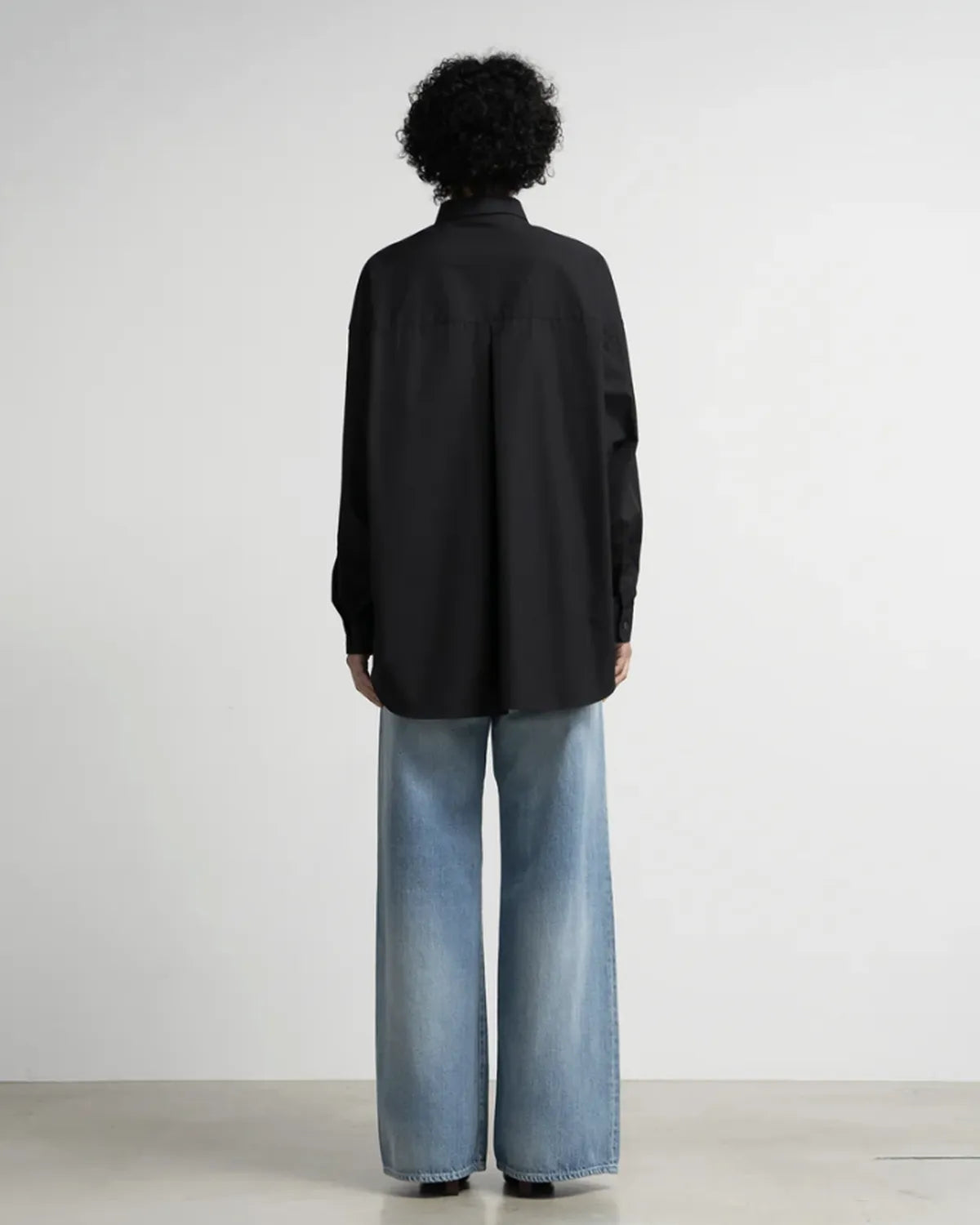 Graphpaper / High Count Broad L/S Oversized regular Collar Shirt  (GL263-50033B)