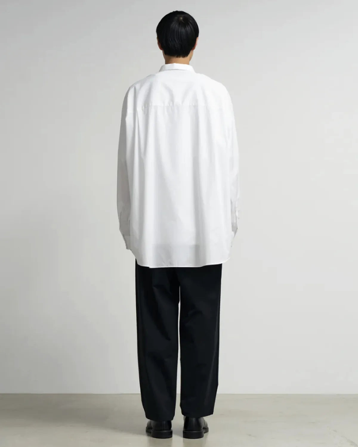 Graphpaper / High Count Regular Collar Round Cut Oversized Shirt (GM263-50030B)
