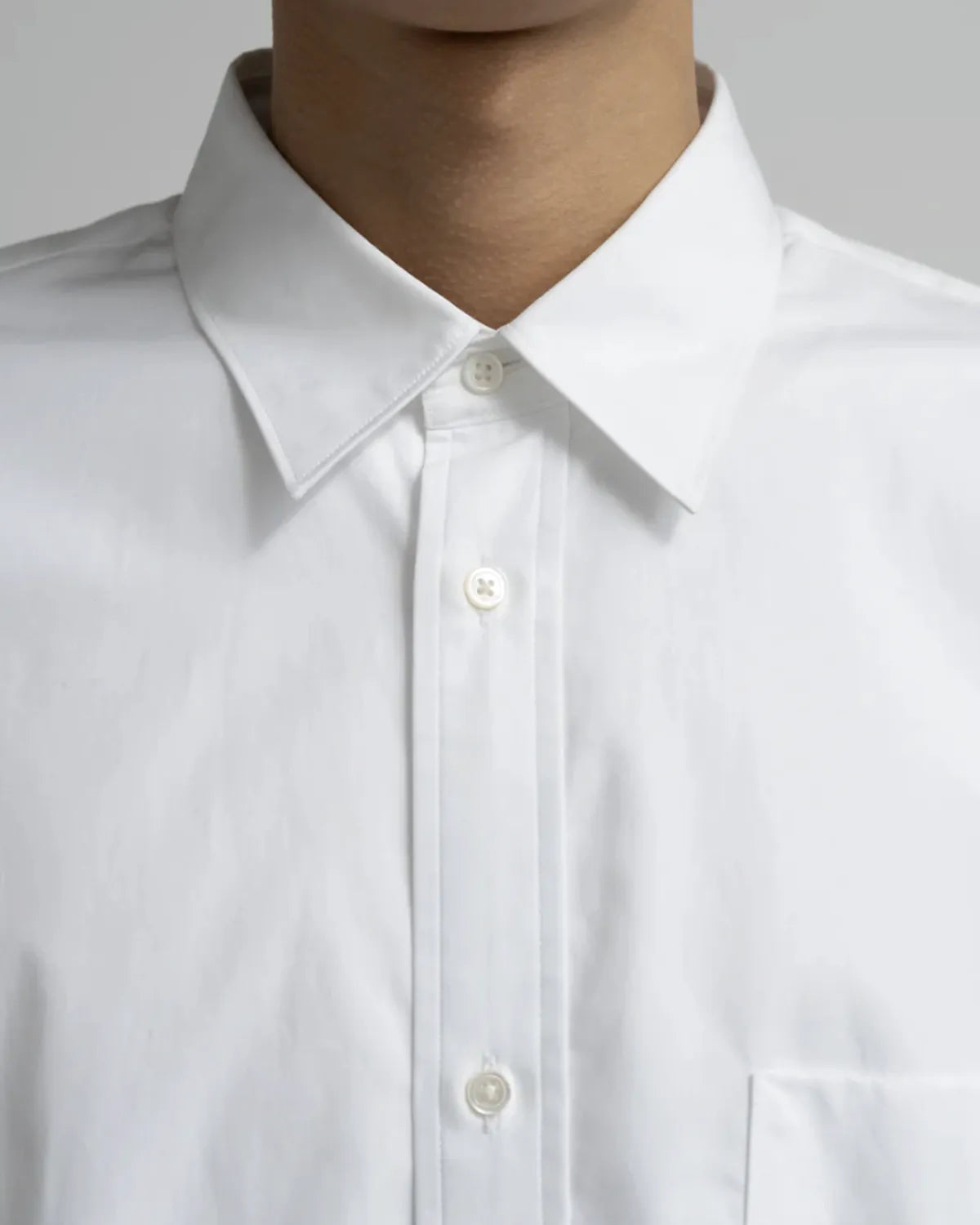 Graphpaper / High Count Regular Collar Round Cut Oversized Shirt (GM263-50030B)