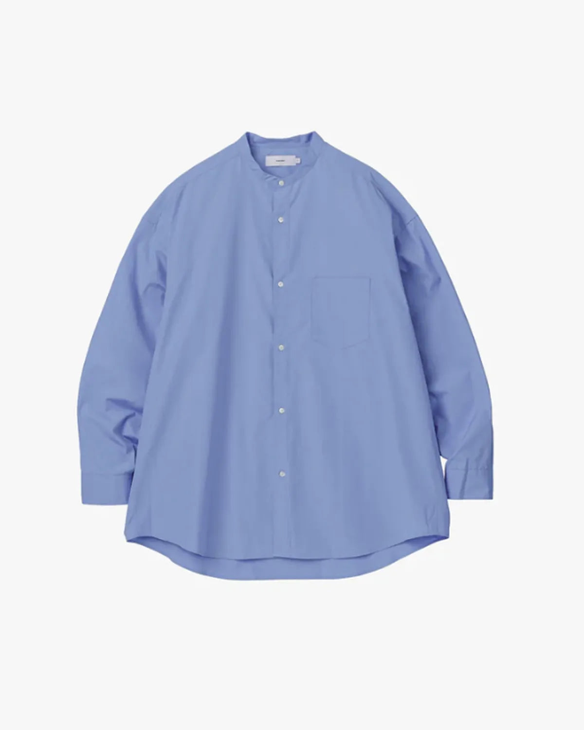 Graphpaper / High Count Band Collar Round Cut Oversized Shirt (GM263-50031B)