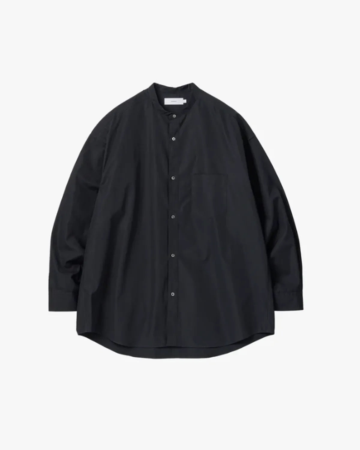 Graphpaper / High Count Band Collar Round Cut Oversized Shirt (GM263-50031B)