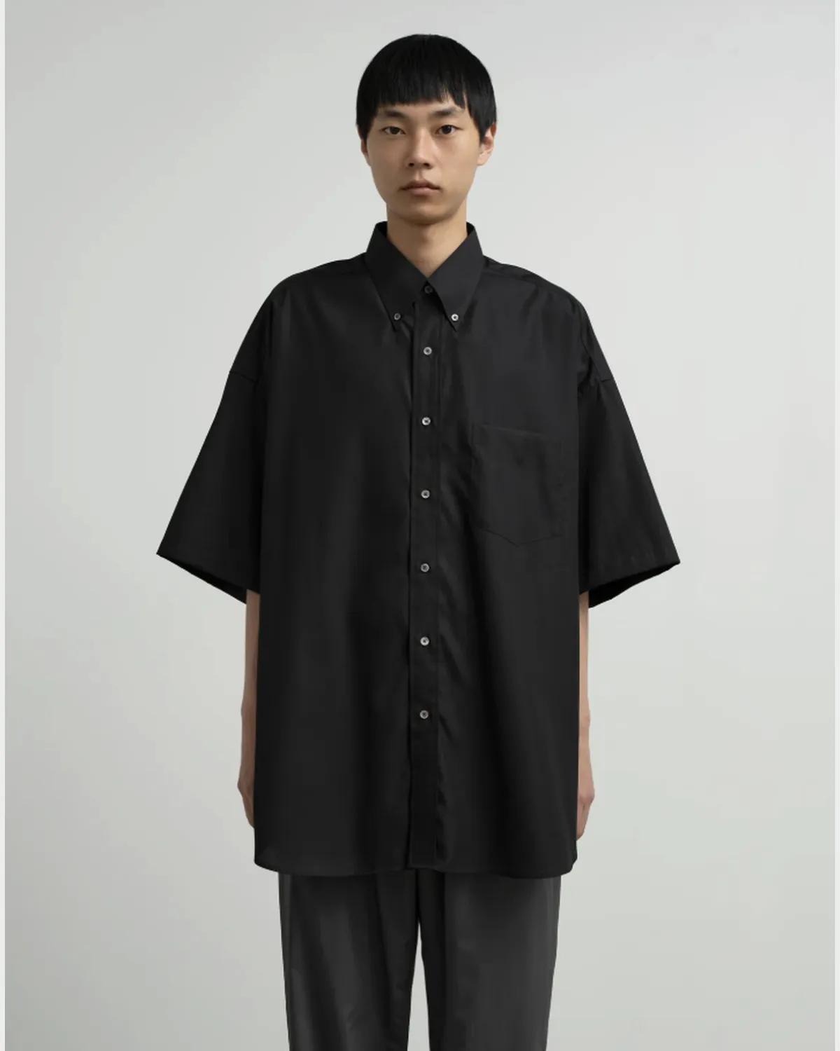 Graphpaper（グラフペーパー） / Easy Care Poplin S/S Oversized B.D