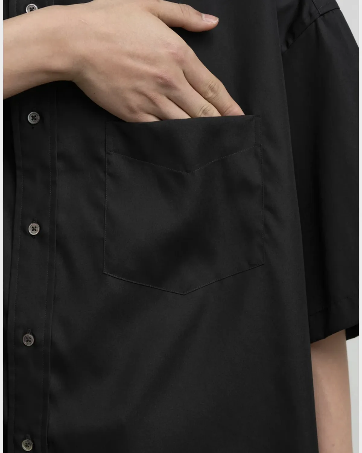Graphpaper / Easy Care Poplin S/S Oversized B.D Shirt (GM263-50621)