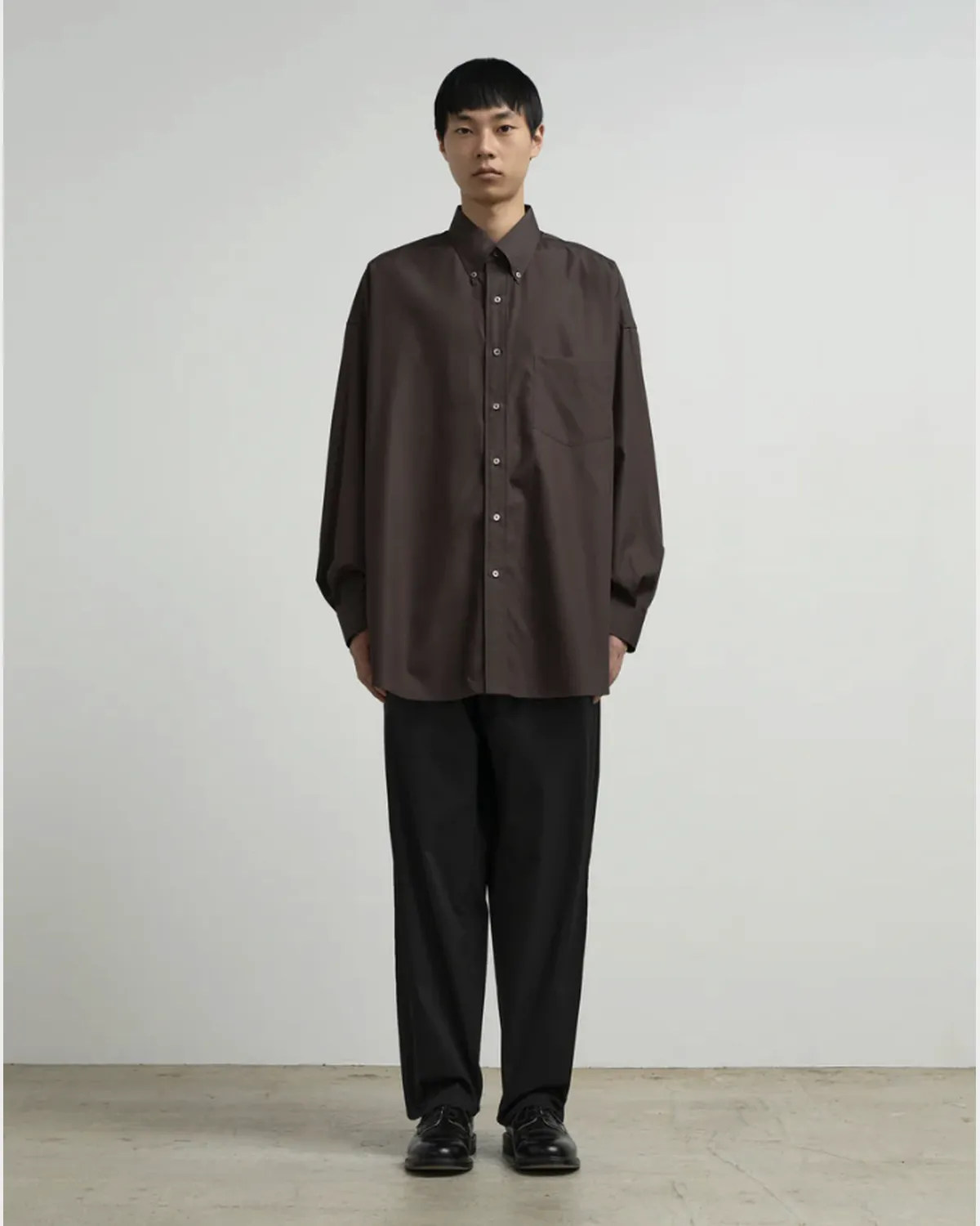 Graphpaper / Easy Care Poplin L/S Oversized B.D Shirt (GM263-50620)