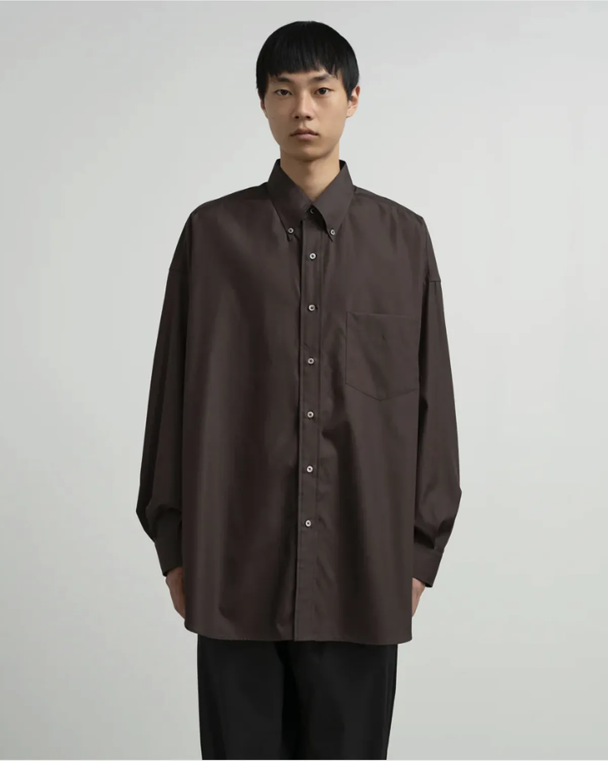 Graphpaper / Easy Care Poplin L/S Oversized B.D Shirt (GM263-50620)
