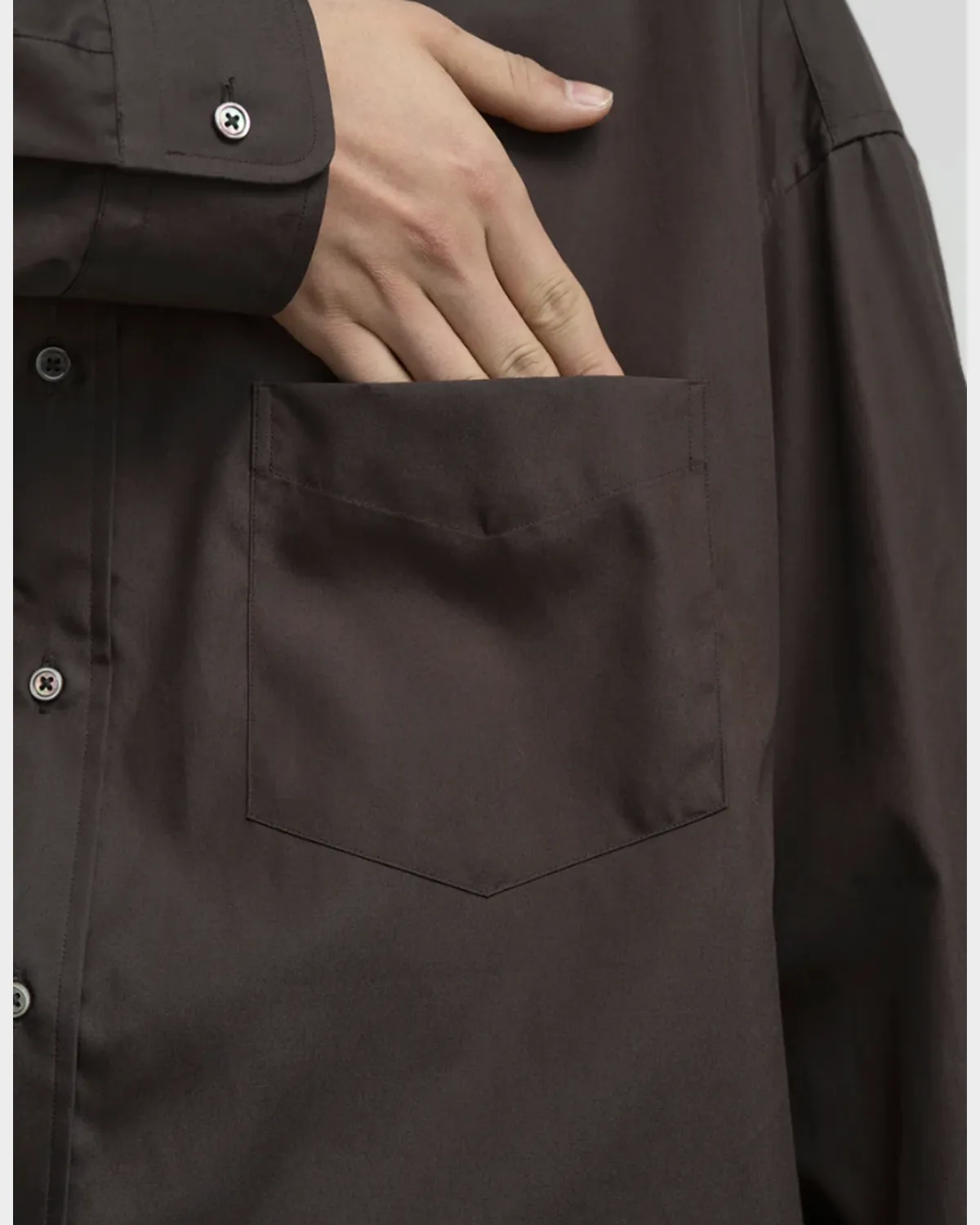 Graphpaper / Easy Care Poplin L/S Oversized B.D Shirt (GM263-50620)