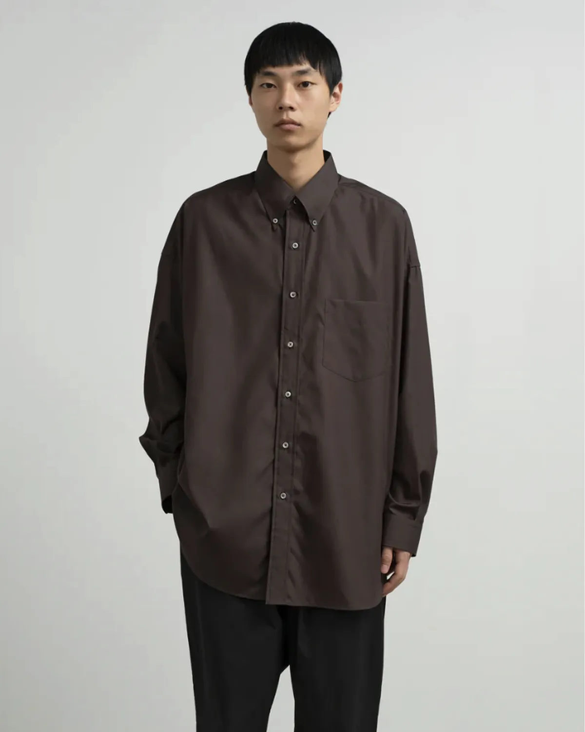 Graphpaper / Easy Care Poplin L/S Oversized B.D Shirt (GM263-50620)