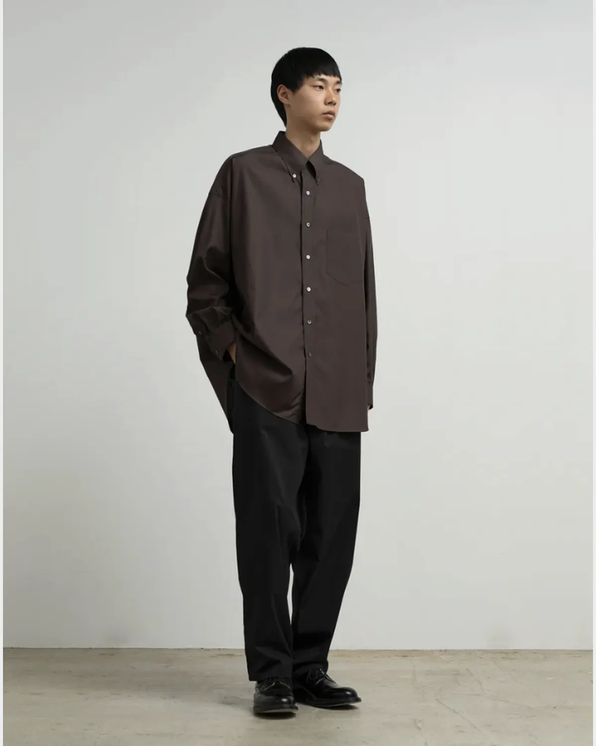 Graphpaper / Easy Care Poplin L/S Oversized B.D Shirt (GM263-50620)