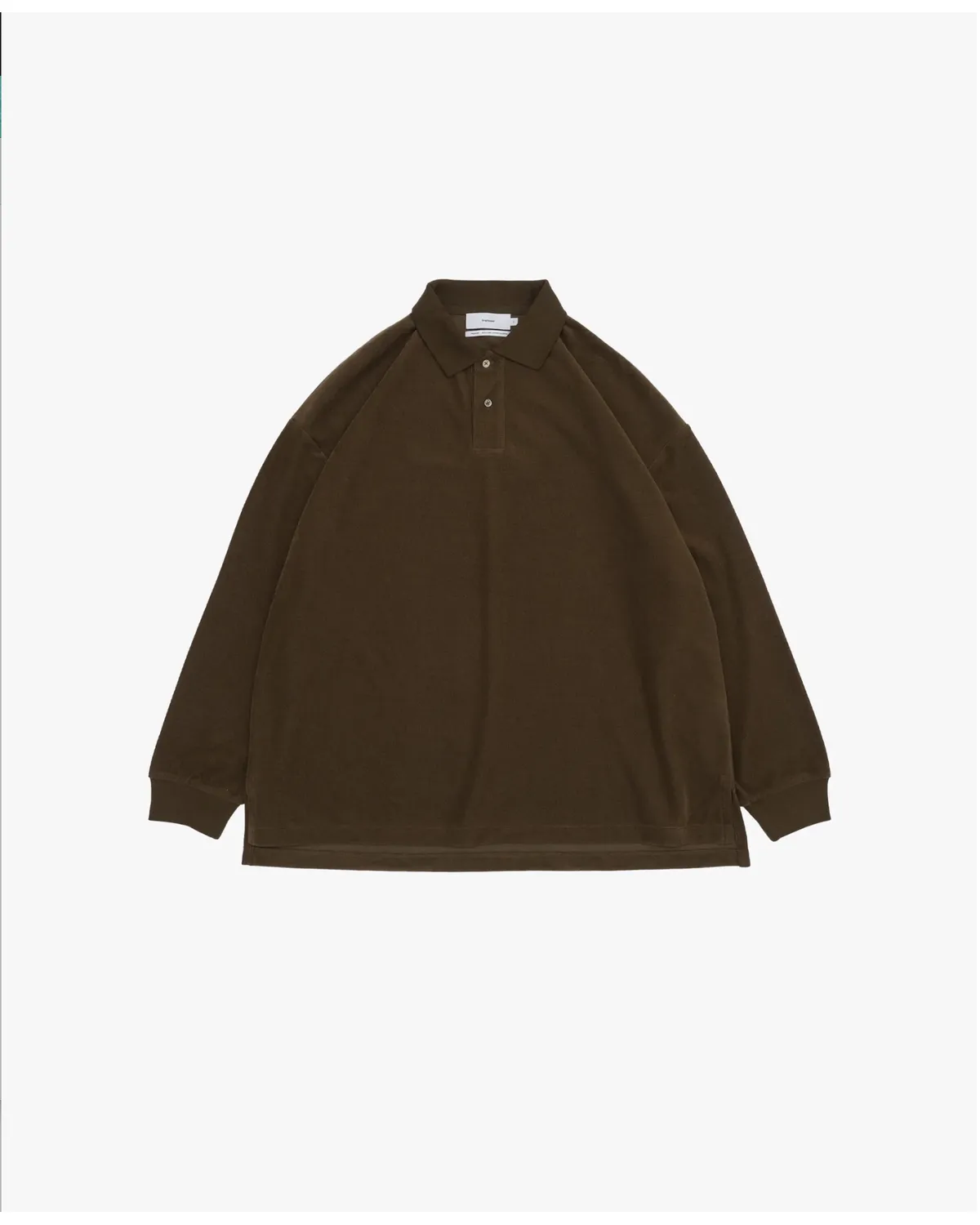 Graphpaper / Pique Velour Jersey L/S Polo (GM263-70255)