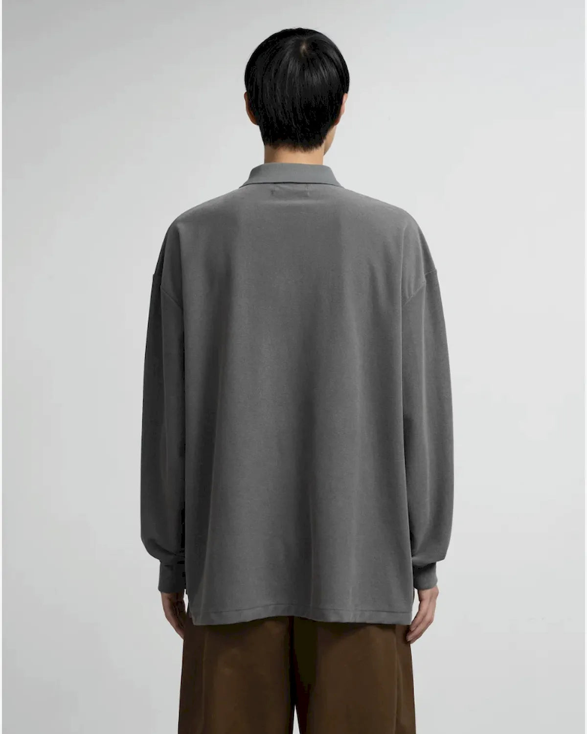 Graphpaper / Pique Velour Jersey L/S Polo (GM263-70255)