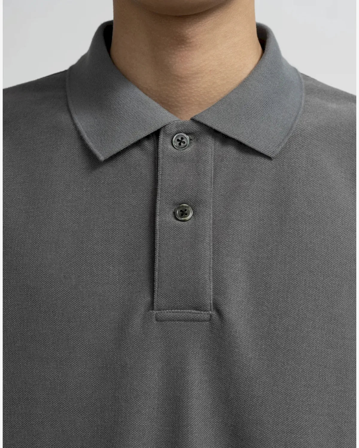 Graphpaper / Pique Velour Jersey L/S Polo (GM263-70255)