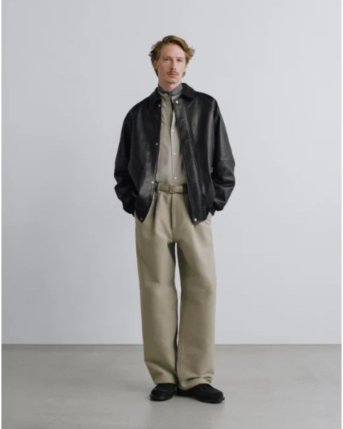Graphpaper / Cow Leather Raglan Blouson (GU263-30320)