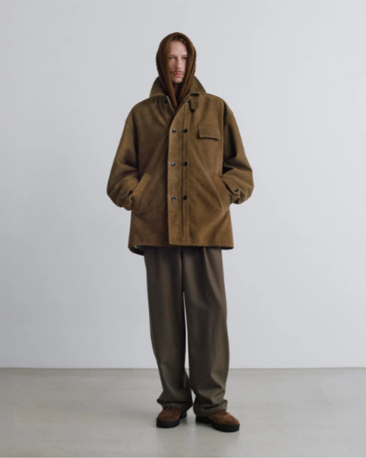 Graphpaper / Hairy Suede Corbusier Jacket (GM263-30325)