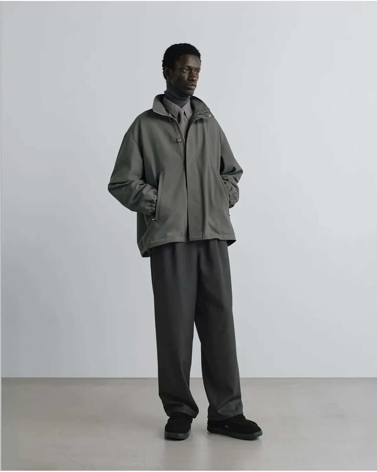 Graphpaper / Wool Hopsack Track Jacket (GM263-30470)