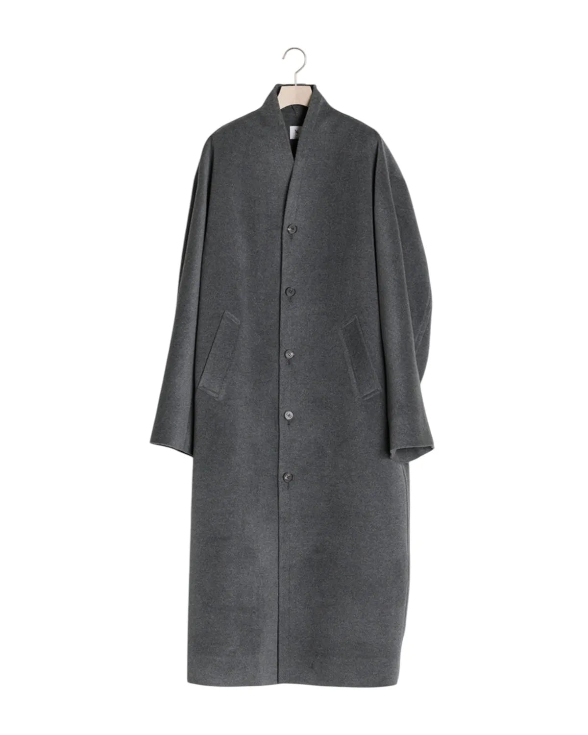 IHNN / Layered Collar Angora Coat (ID26A-CT02)