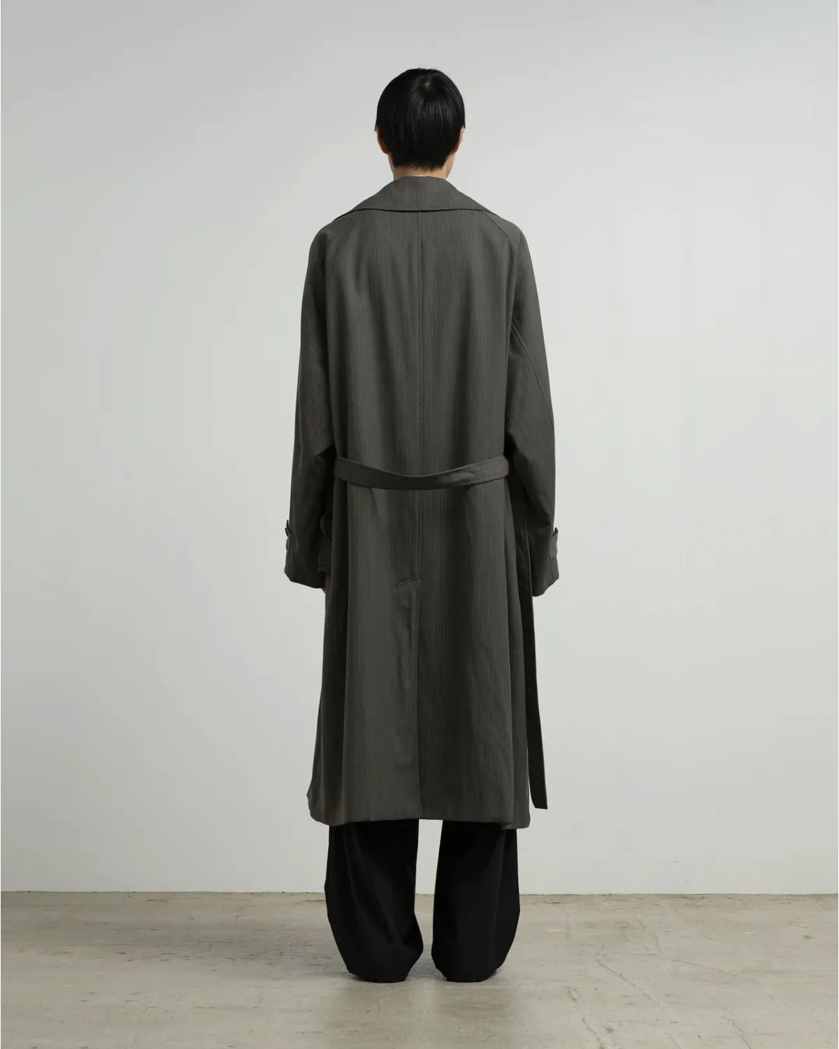 Graphpaper / Melange Pique Insulated Trench Coat (GM263-10440)